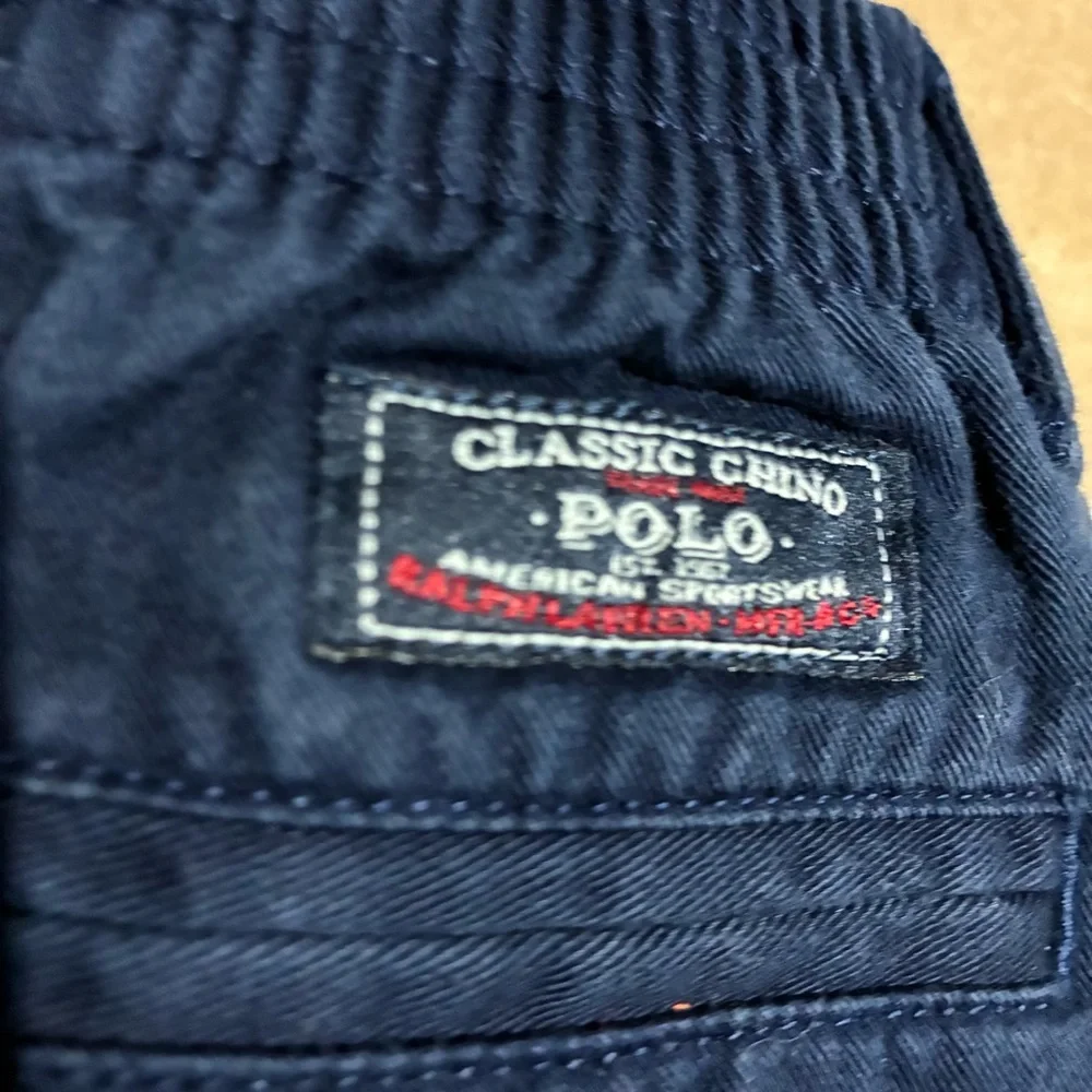 Polo Ralph Lauren Navy Blue Baby Chino Pants Cotton Preppy Classic Sz 12 Months